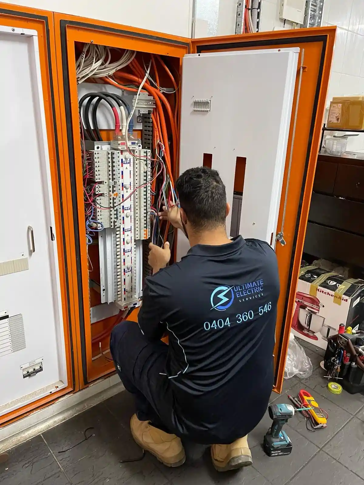 Electrician Wiring Commercial Switchboard